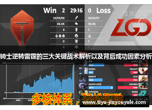 骑士逆转雷霆的三大关键战术解析以及背后成功因素分析